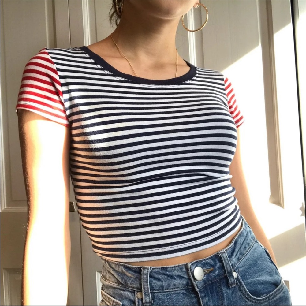 Red White and Blue Stripped t-shirt